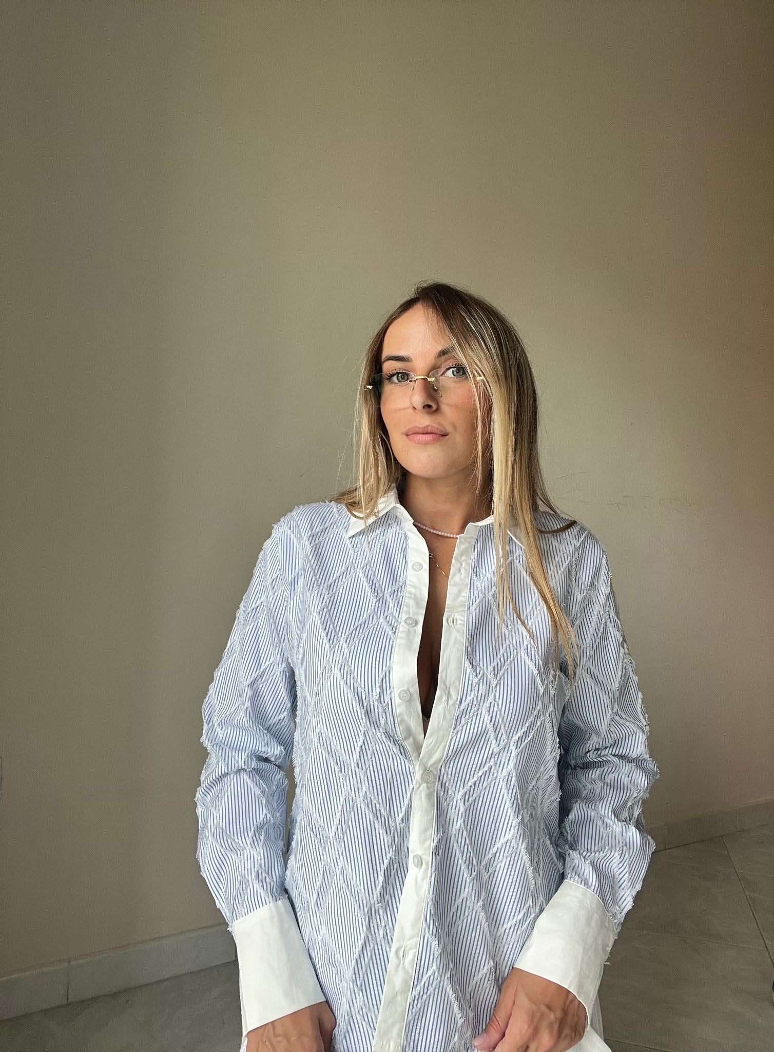 CAMICIA EVELYNS CELESTE